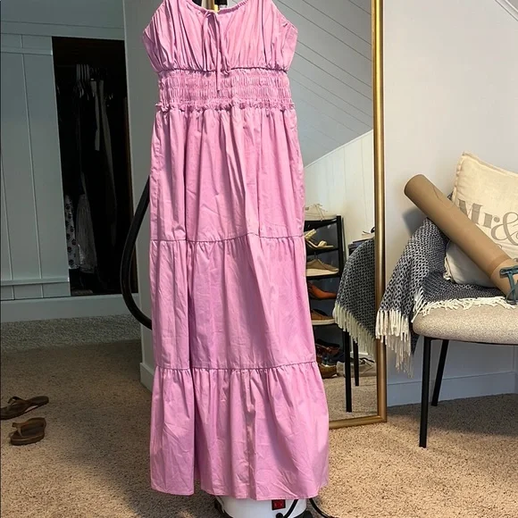 Wayf | Dresses | Wayf Pink Ruched Tiered Sundress | Poshmark Wayf | Dresses | Wayf Pink Ruched Tiered Sundress | Poshmark